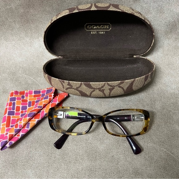 Coach 5273 (Spotty Tort/Purple) 53 D 15 135 Eyeglasses HC 6063 (Elizabeth) - Picture 1 of 11